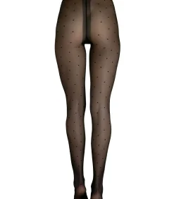 Panty 20 DEN met stippen Fashion Dots zwart