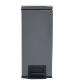 Pedaalemmer met anti-vingerafdruk 30 L RVS grijs