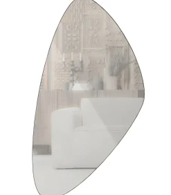 Philou Spiegel - Glas/Metaal - Zwart - 80x50x0,5