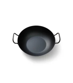 Plaatstalen Wadjan | Ø 33 cm | Vooraf ingebrand | Natuurlijke antiaanbaklaag | Voor alle warmtebronnen