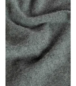 Plain lambswool scarf - mid grey marl