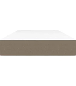 Pocketveringmatras 120x190x20 cm stof taupe