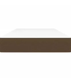 Pocketveringmatras 120x190x20 cm stof donkerbruin