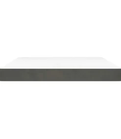 Pocketveringmatras 160x220x20 cm fluweel donkergrijs