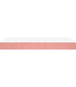Pocketveringmatras 100x210x20 cm fluweel roze