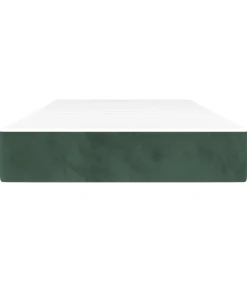 Pocketveringmatras 120x190x20 cm fluweel donkergroen