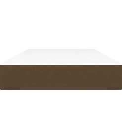 Pocketveringmatras 90x200x20 cm stof donkerbruin