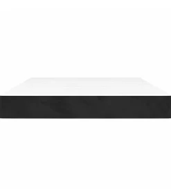 Pocketveringmatras 140x220x20 cm fluweel zwart