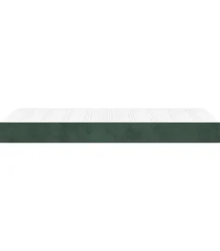 Pocketveringmatras 80x200x20 cm fluweel donkergroen