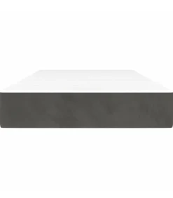 Pocketveringmatras 90x190x20 cm fluweel donkergrijs