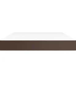 Pocketveringmatras 140x190x20 cm kunstleer bruin