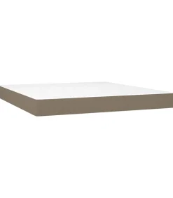 Pocketveringmatras 180x200x20 cm stof taupe