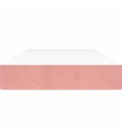 Pocketveringmatras 90x210x20 cm fluweel roze