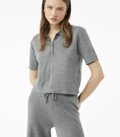 Polo Trui Korte Mouwen Knoopsluiting