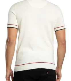 Poloshirt Met Gebreid Paneel