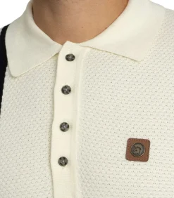 Poloshirt Met Gebreid Paneel