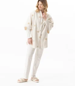 Poncho met knopen en motief ESSENTIEL 178