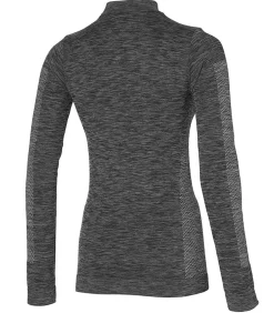 Premium Thermoshirt Dames met lange mouwen Zwart Melange