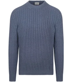 Pullover Boiled Wool Blauw