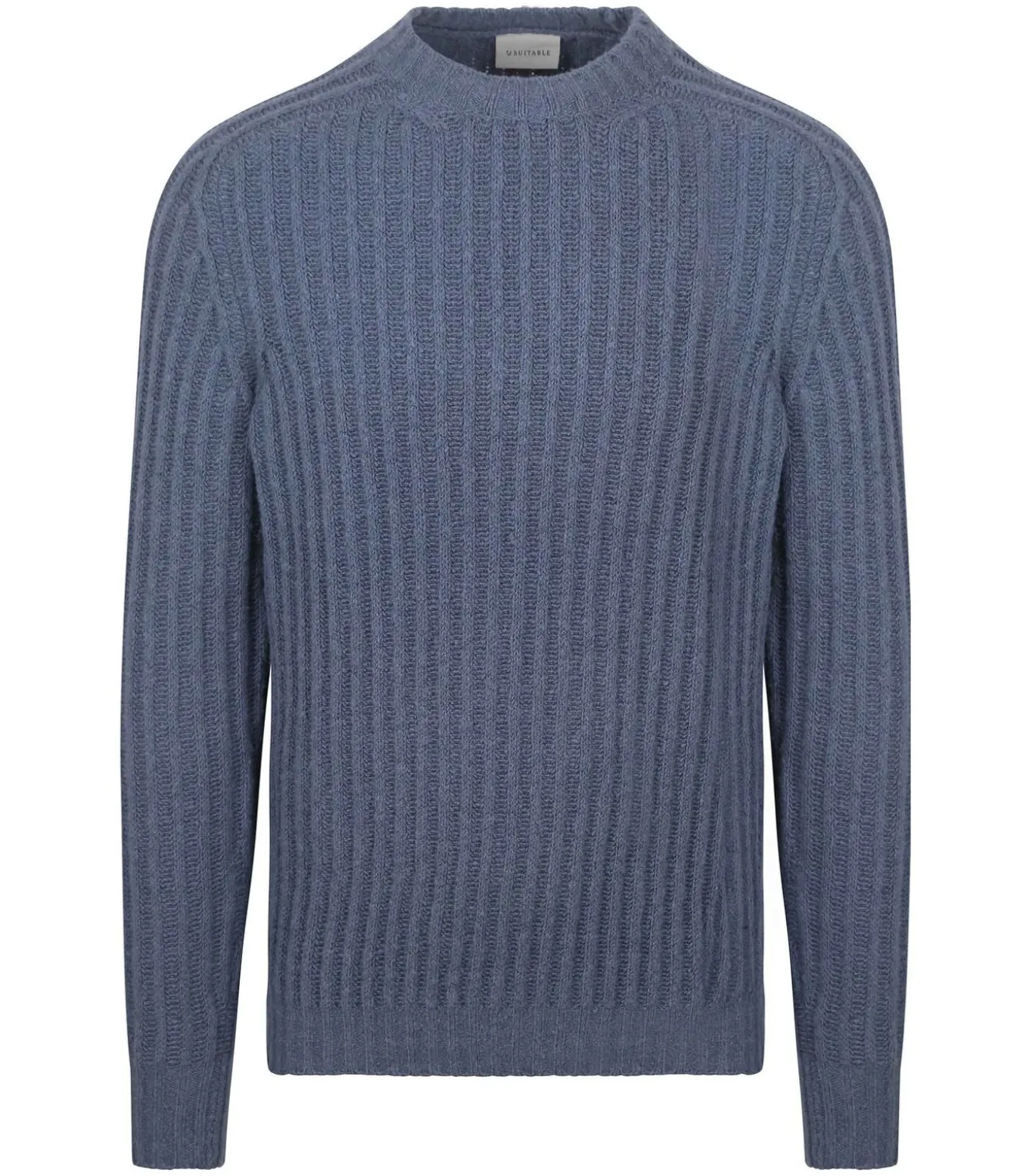 Pullover Boiled Wool Blauw