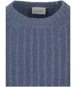 Pullover Boiled Wool Blauw
