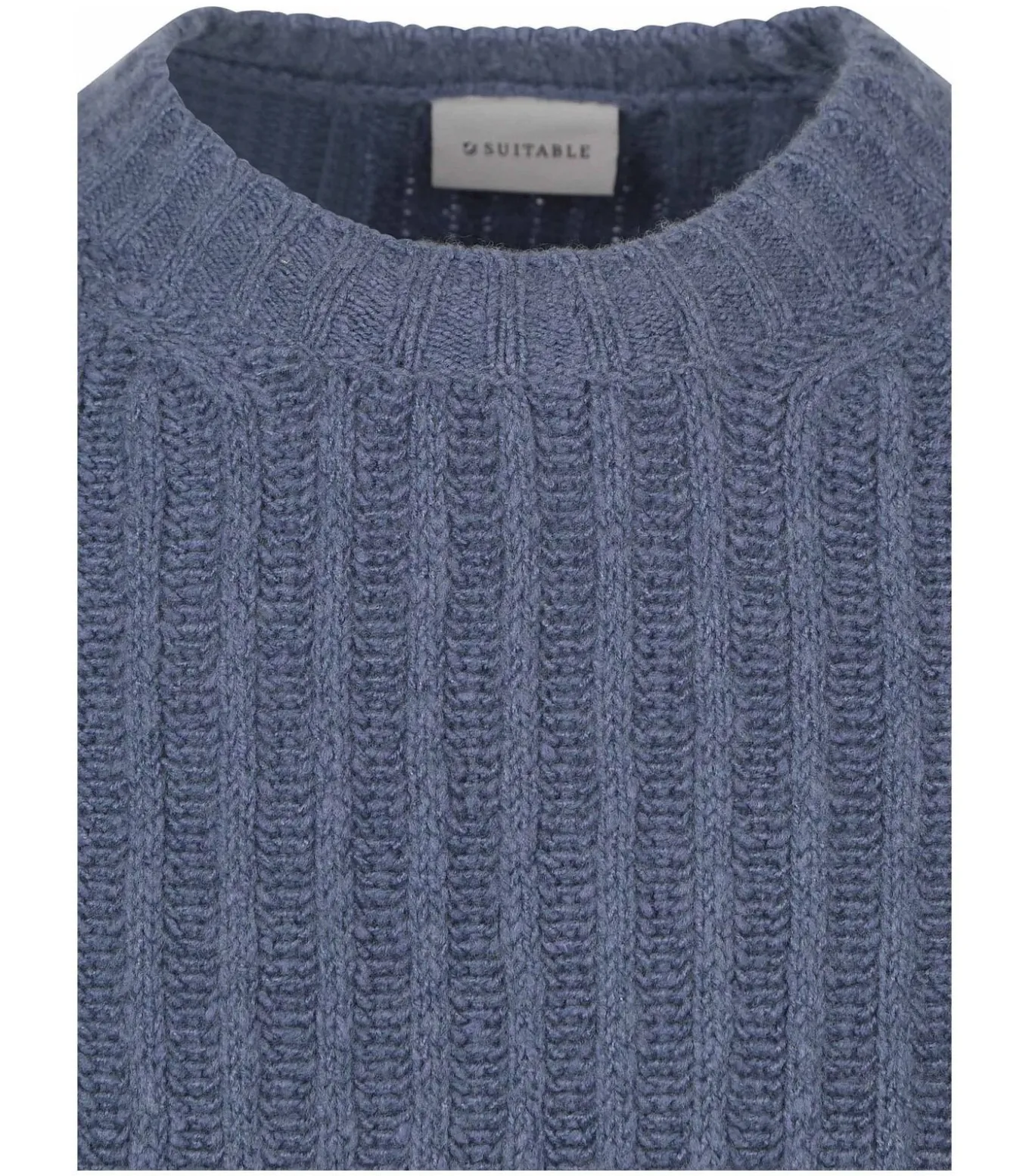 Pullover Boiled Wool Blauw