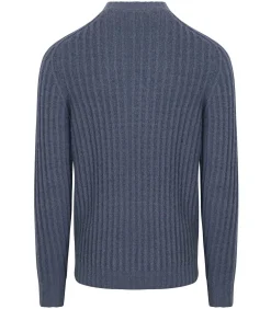 Pullover Boiled Wool Blauw