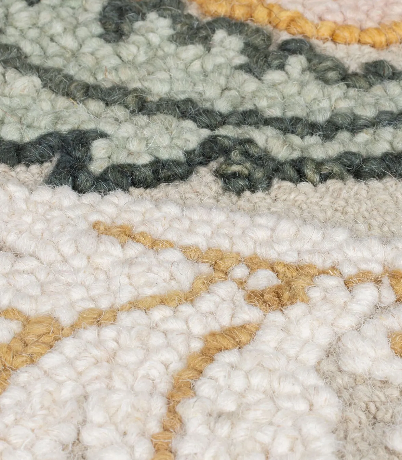 Puur wollen florale stijl tapijt ZINNIA