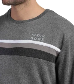 Pyjama broek top lange mouwen Ebony