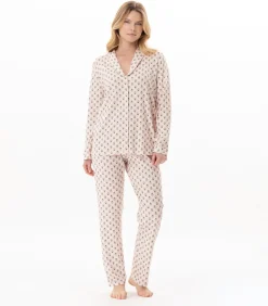 Pyjama met knopen van modal katoen TEA TIME 106