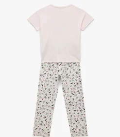 Pyjama Set Korte Mouwen Katoen Bedrukt