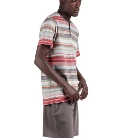 Pyjamashort t-shirt Rayas Cubes Antonio Miro