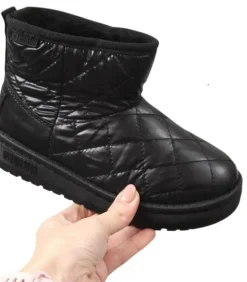 QUILTED - boots - Zwart