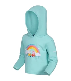 RAINBOW - Trui met kap - Turquoise