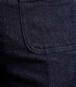 Rechte jeans met wijde pijpen van biologisch katoen