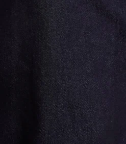 Rechte jeans van biologisch katoen in raw denim