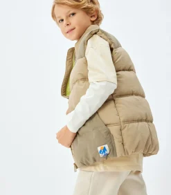 Rechte kraag Gerecycled polyester Weste Anorak