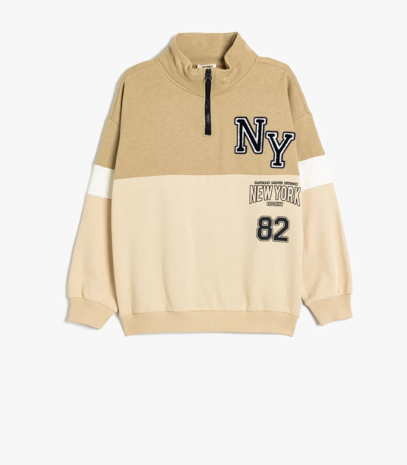 Rechte kraag Met kleurblokken Sweatshirt