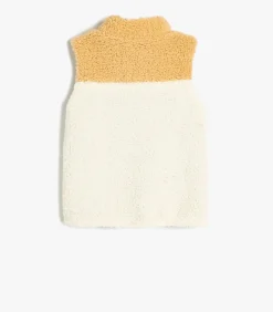 Rechte kraag-volledige ritssluiting Puffer Weste Anorak