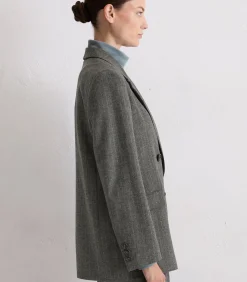 Rechte krijtstreep blazer