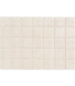 Rechthoekig hoogpolig vloerkleed in ecru shaggy-stijl 160 x 230 cm