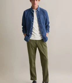 Regular denim overhemd