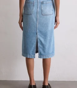 Regular denim rok