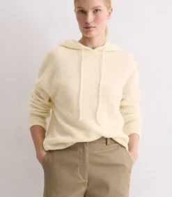 Regular gebreide hoodie