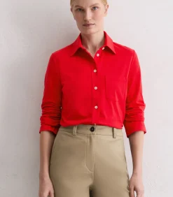 Regular jersey blouse