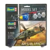 Revell modelbouw AH-64A Apache helikopter set inclusief verf en lijm