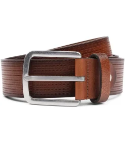 Riem Structuur Leer Bruin