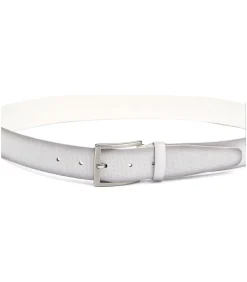 Riem Structuur Leer Wit