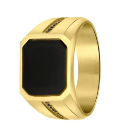 Ring Staal - goudkleurig