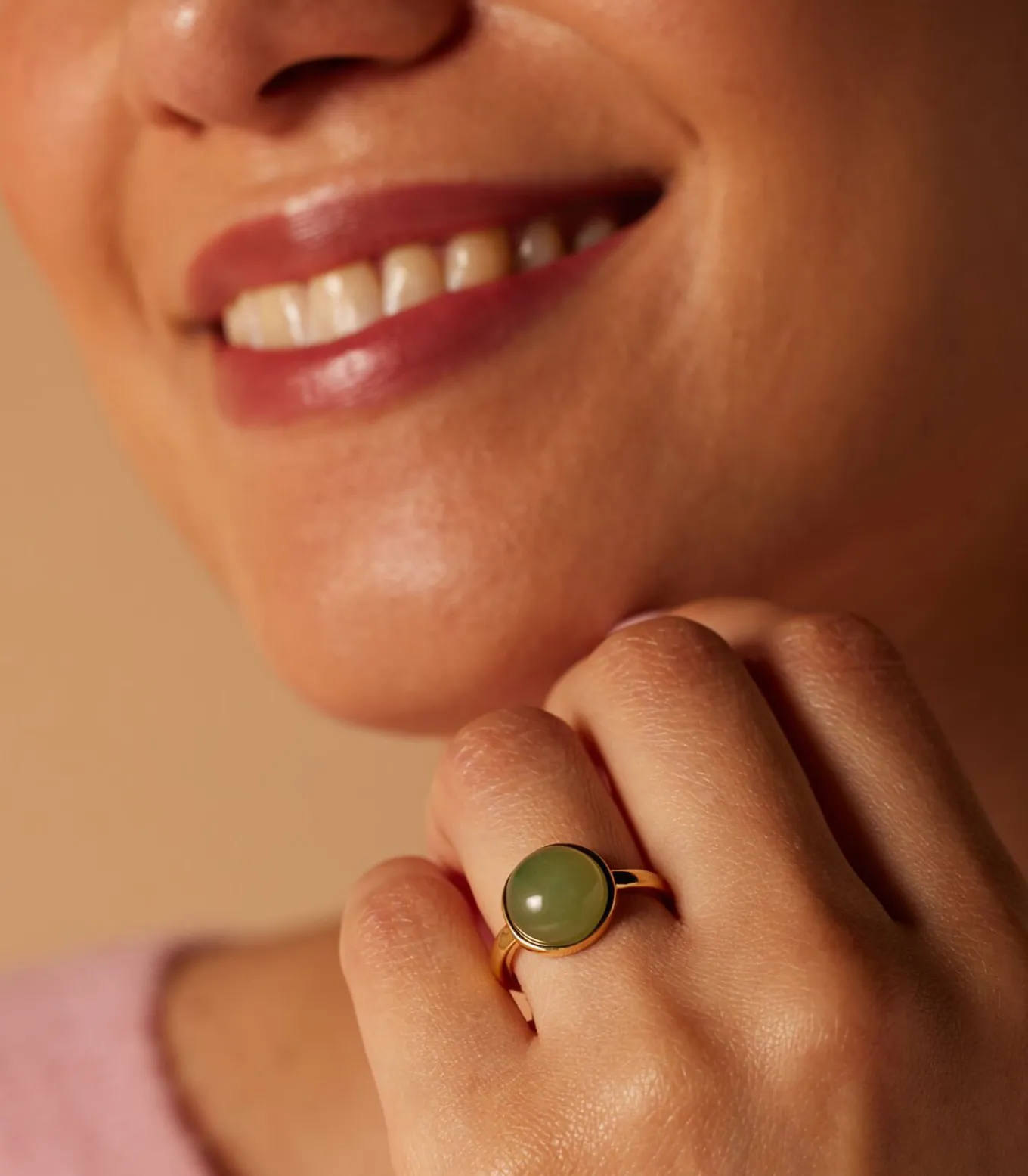 Ring Staal - Goudkleurig